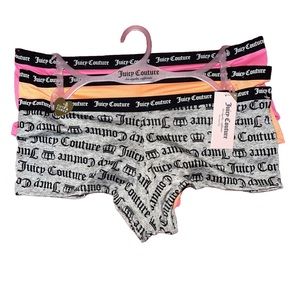 Juicy Couture 3 Pck Women Cute & Curvy  Boyshort Underwear Polyester Blend Sz 1X